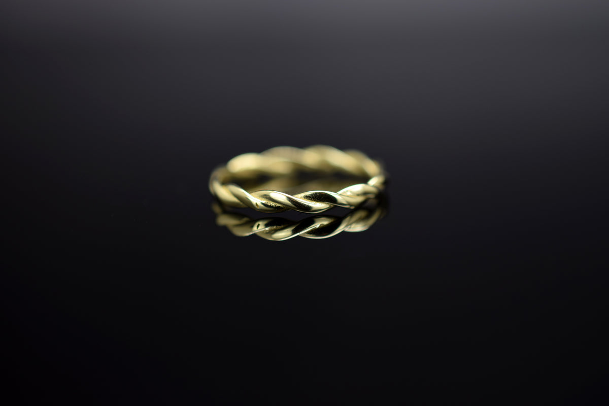 Damenring &quot;Twisted&quot; aus 333er Gelbgold - Ringgröße 54/56