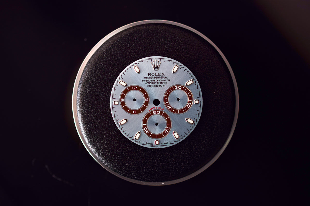 Rolex Zifferblatt &quot; Swiss-Made &quot; für Rolex Daytona Platin Modelle mit Kaliber 4130 - Ref. 116506