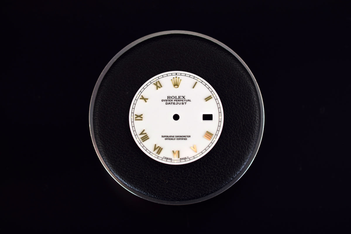 Rolex Zifferblatt &quot;T Swiss-Made T&quot; für Rolex Datejust 36 Plexiglas -Stahl/Gold oder Gold Modelle - Referenz 16013, 16018