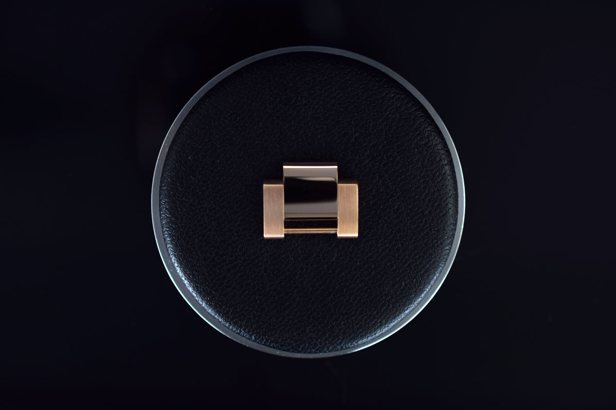 Rolex Armband-Element aus Roségold für Oyster-Band Modelle mit 20mm Anstößen - Mittelteil massiv mit Plastikhülse