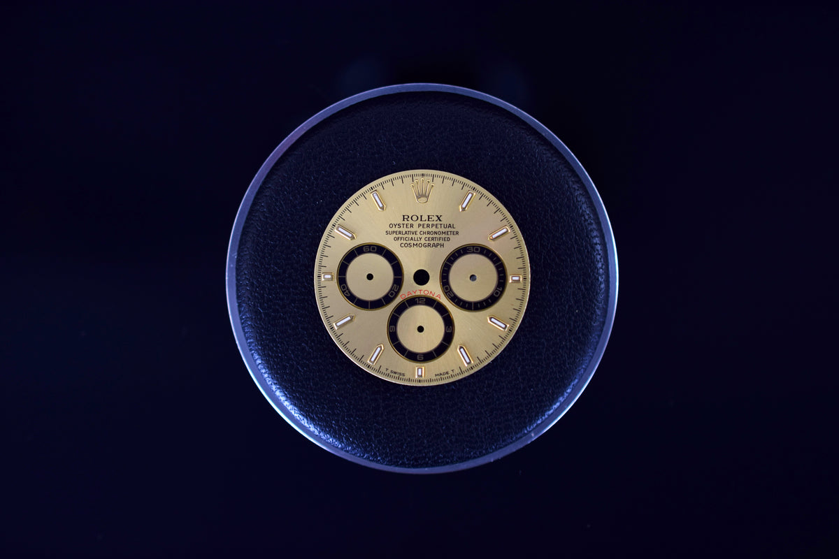 Rolex Zifferblatt &quot;T Swiss-Made T&quot; für Rolex Daytona Modelle mit Kaliber 4030 - Stahl/Gold, Gold - Ref.16523, 16528