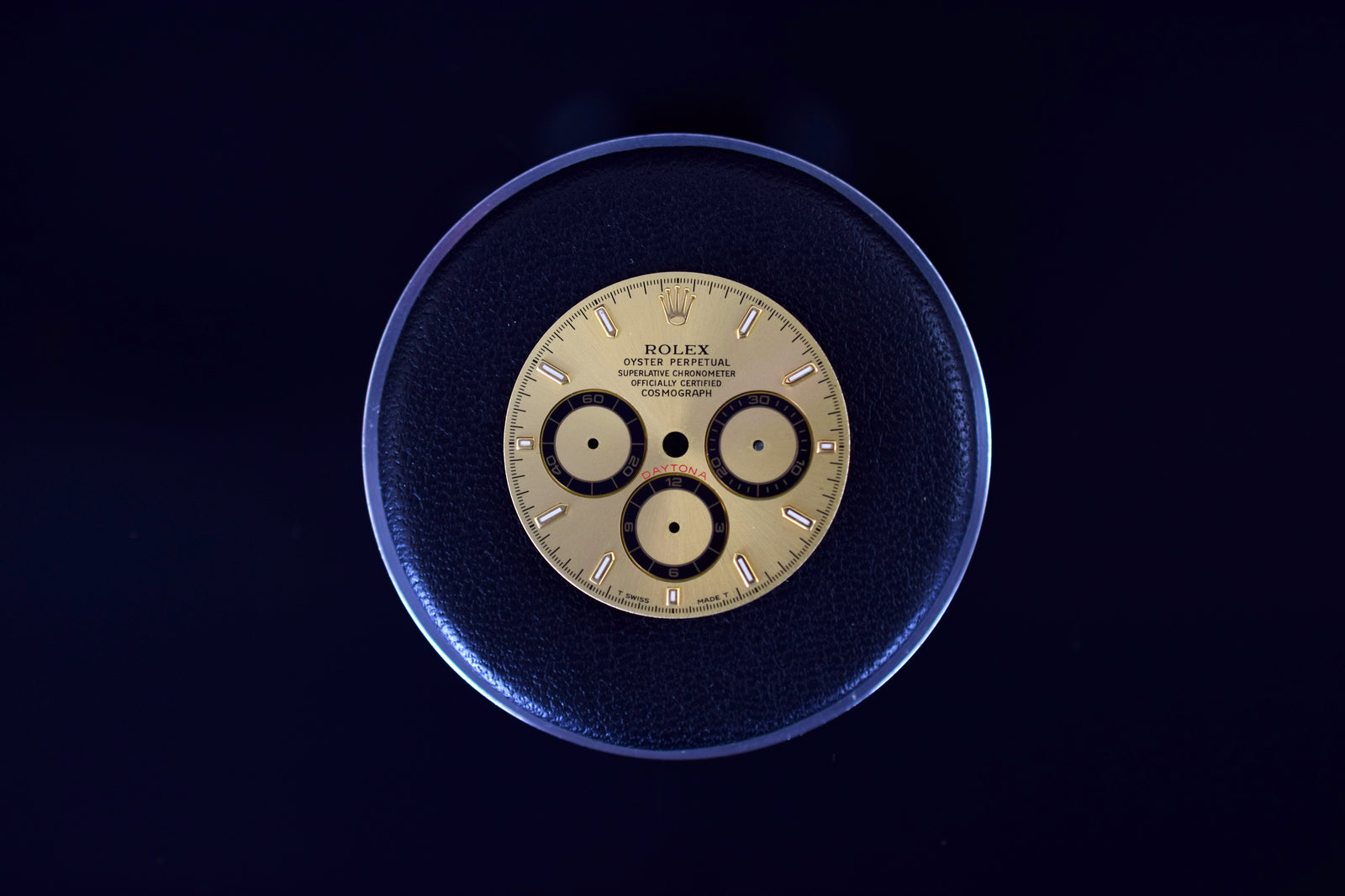 Rolex Zifferblatt "T Swiss-Made T" für Rolex Daytona Modelle mit Kaliber 4030 - Stahl/Gold, Gold - Ref.16523, 16528