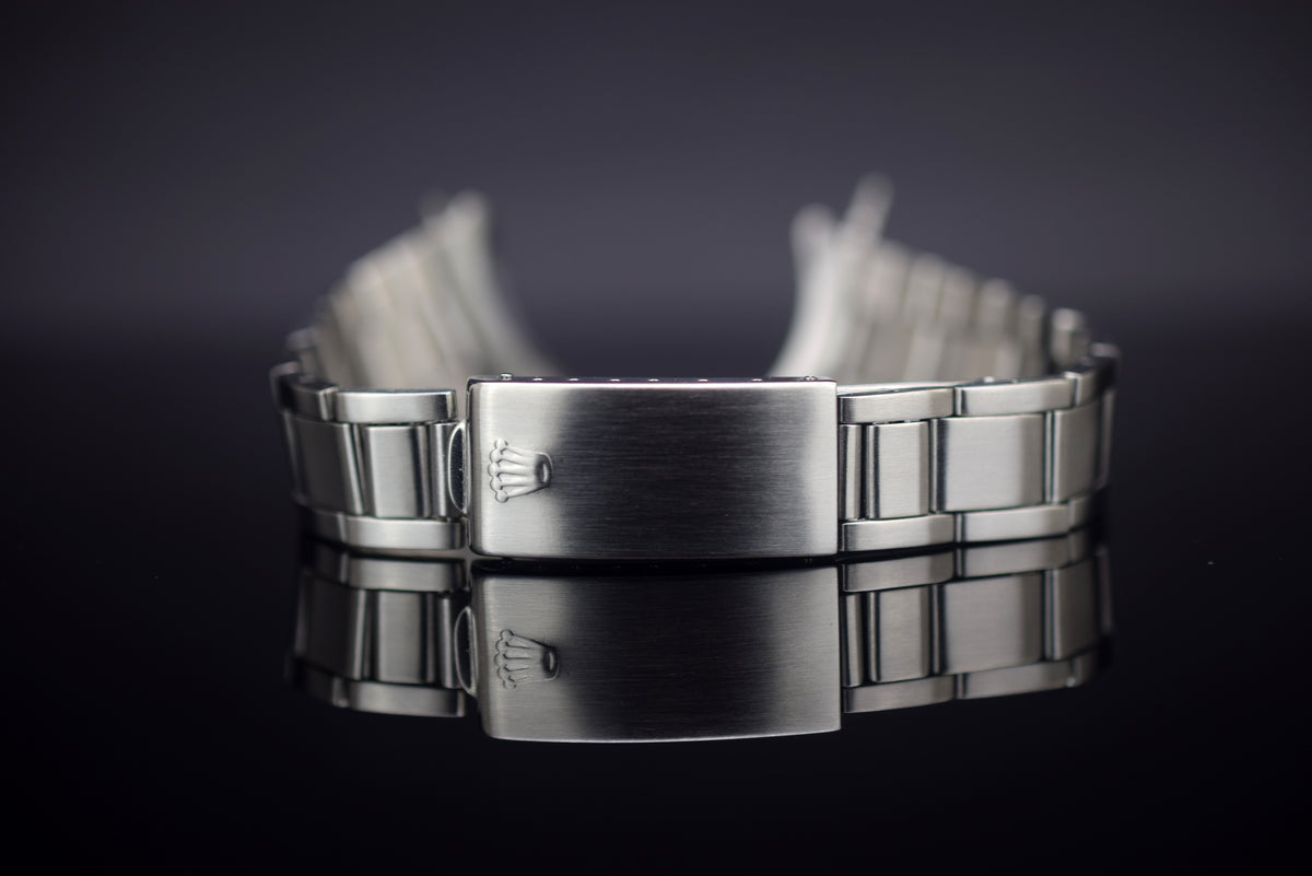 Rolex Oyster-Band gefaltet für Rolex Oyster Perpetual &amp; Air-King Modelle aus Edelstahl - Referenz 7835 - 19mm Anstoß