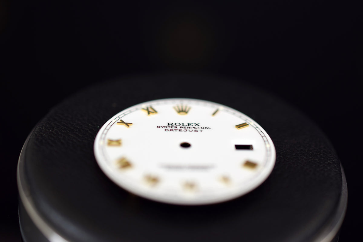 Rolex Zifferblatt &quot;T Swiss-Made T&quot; für Rolex Datejust 36 Plexiglas -Stahl/Gold oder Gold Modelle - Referenz 16013, 16018