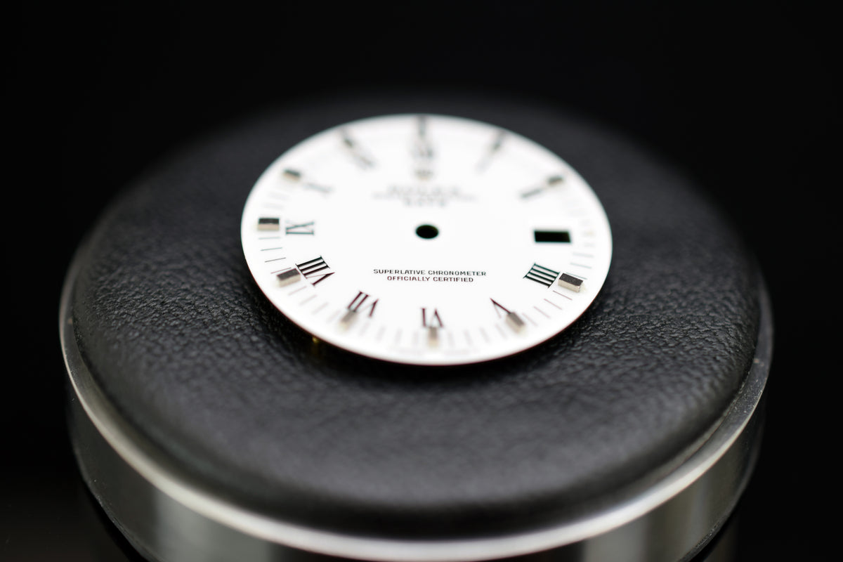 Rolex Zifferblatt &quot;T Swiss Made T&quot; für Rolex Date 34 Saphirglas-Stahl-Modelle - Referenz 15200, 15210