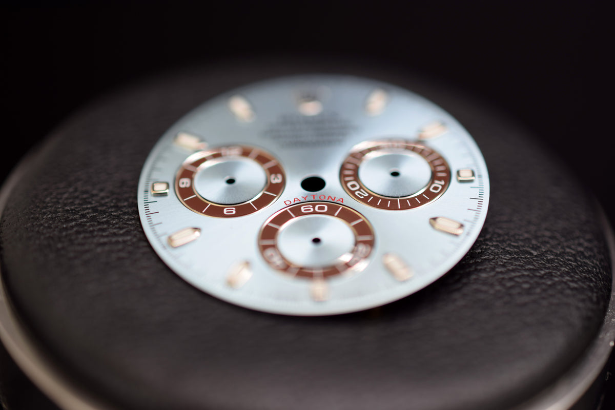 Rolex Zifferblatt &quot; Swiss-Made &quot; für Rolex Daytona Platin Modelle mit Kaliber 4130 - Ref. 116506