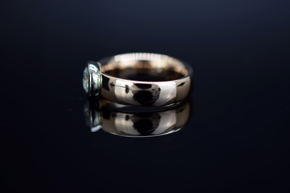 Bucherer Diamantring aus 18kt. Rot- und Weissgold - 1,06ct. - Ringgröße 58