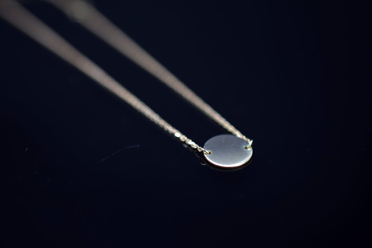 Armband mit Plättchen - 333er Gelbgold