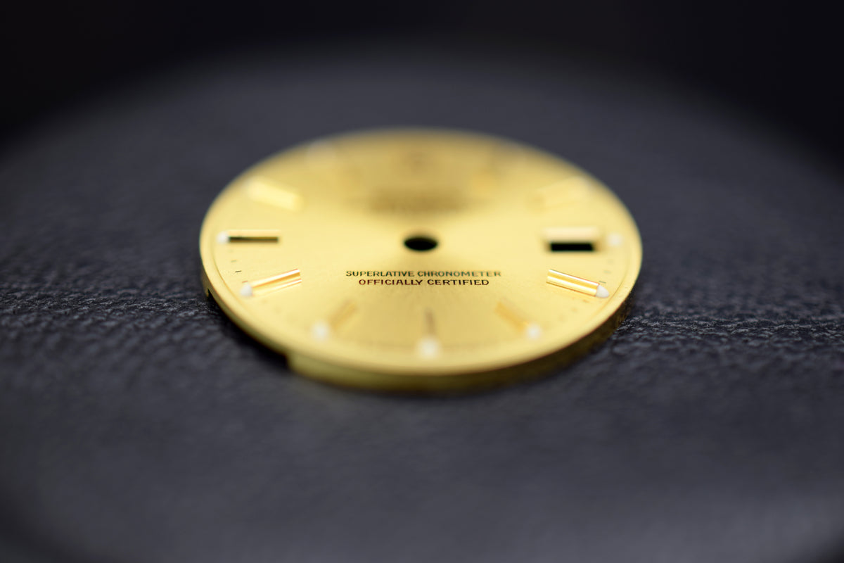 Rolex Zifferblatt &quot;T Swiss-Made T&quot; für Rolex Lady Datejust 26 Saphirglas Stahl/Gold, Gold Modelle - Referenz 69173, 69178