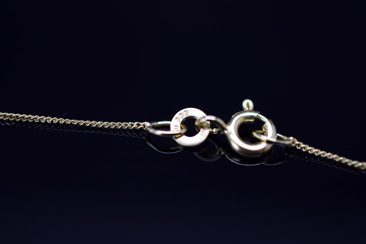 Halskette mit Kreuzanhänger - 333er Gelbgold