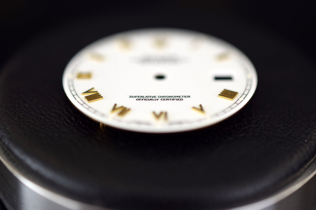 Rolex Zifferblatt &quot;T Swiss-Made T&quot; für Rolex Datejust 36 Plexiglas -Stahl/Gold oder Gold Modelle - Referenz 16013, 16018