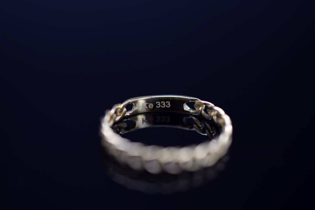 Damen Kettenring aus 333er Gelbgold - Ringgröße 52