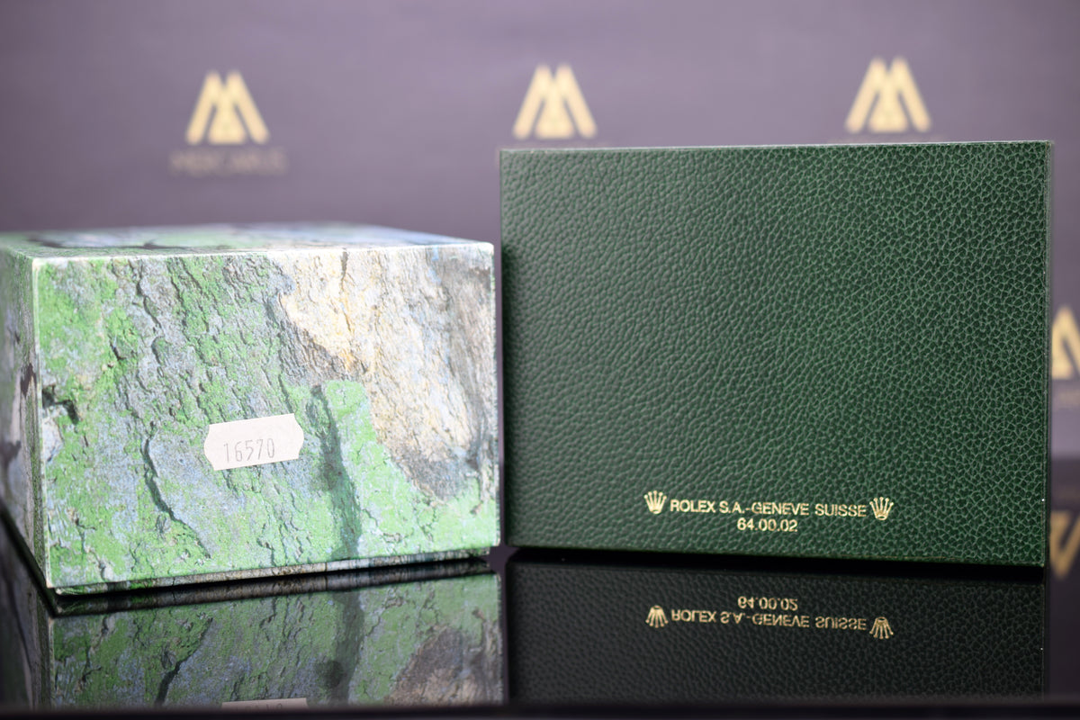 Rolex Box mit Umkarton für Rolex Explorer II Modelle - Ref. 16570 aus Anfang der 2000er