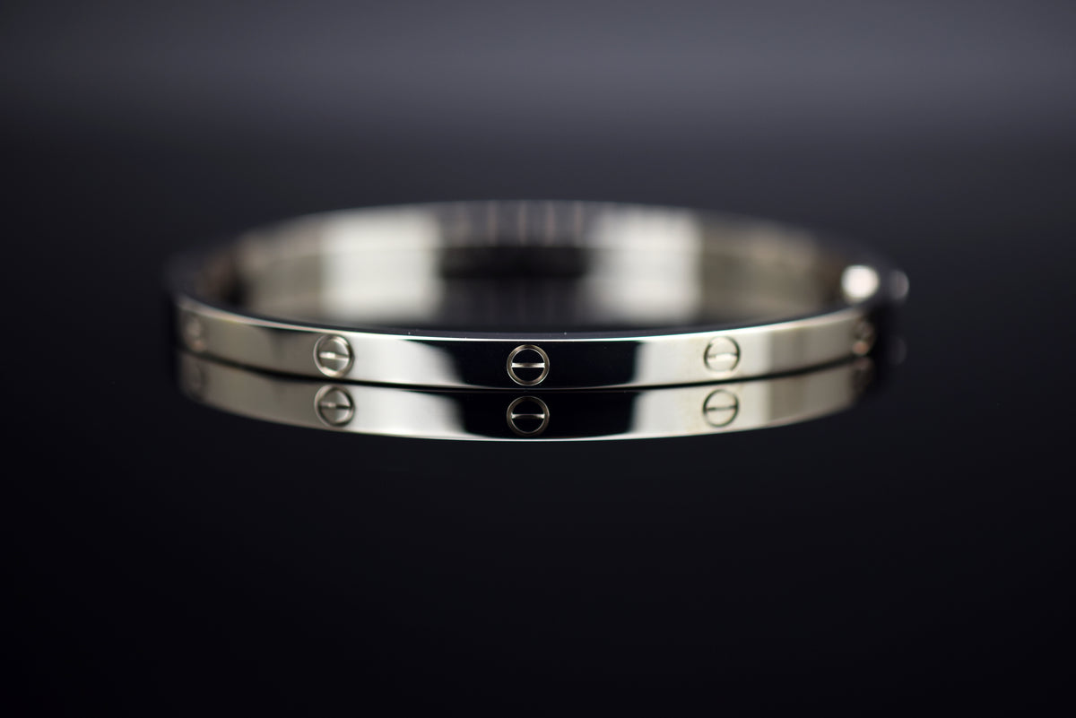 Cartier &quot;Love&quot; Armreif SM Kleines Modell - aus 750er Weißgold - Größe 16