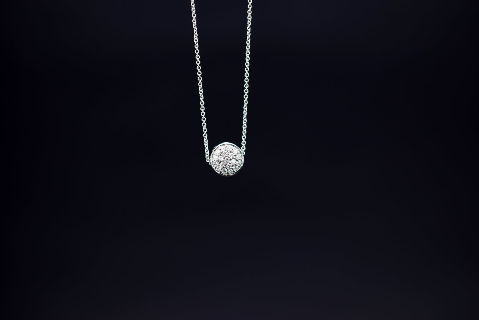 Bella Luce Collier mit Diamantanhänger - 585er Weißgold - ca. 0.20ct.