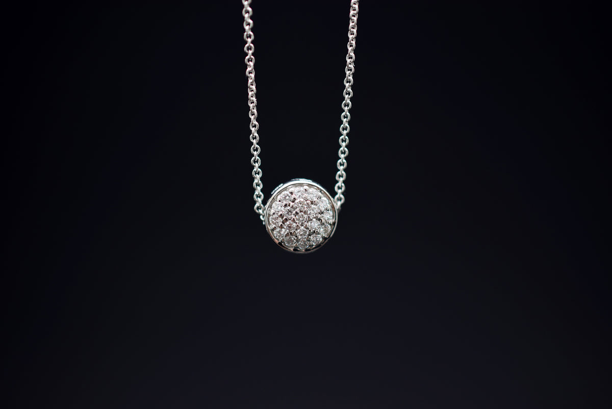 Bella Luce Collier mit Diamantanhänger - 585er Weißgold - ca. 0.20ct.