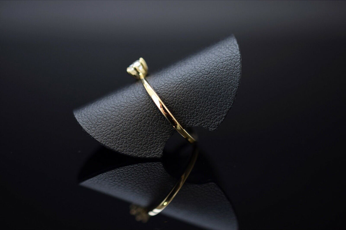 Solitär Diamantring - 585er Gelbgold - Diamant ca. 0.17 ct. - Ringgröße 52