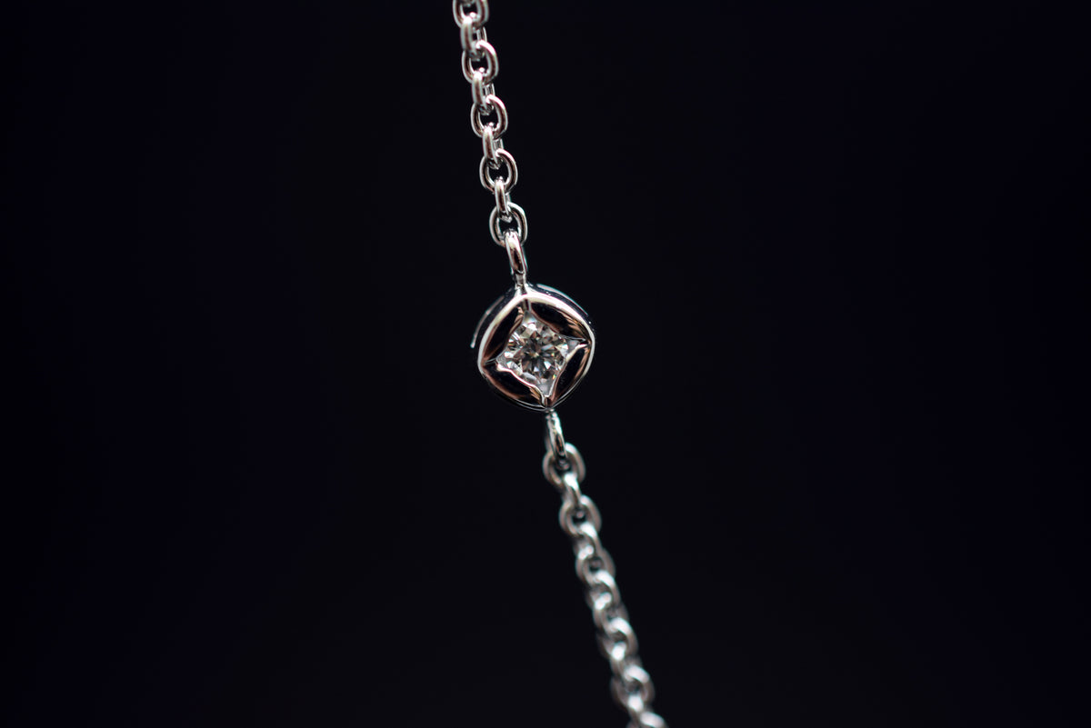 Bella Luce Collier mit 16 Diamanten - 585er Weißgold - ca. 0.80ct.