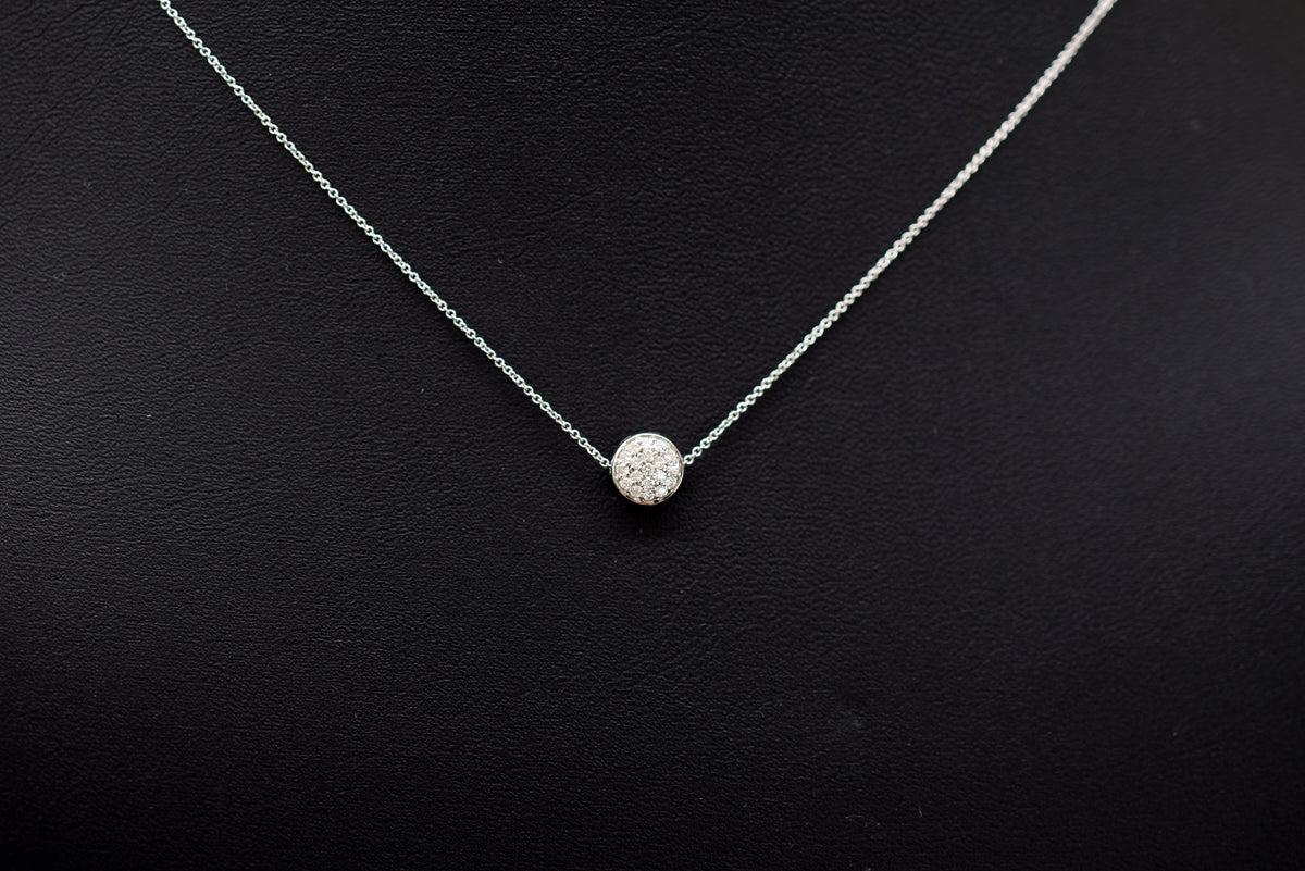 Bella Luce Collier mit Diamantanhänger - 585er Weißgold - ca. 0.20ct.