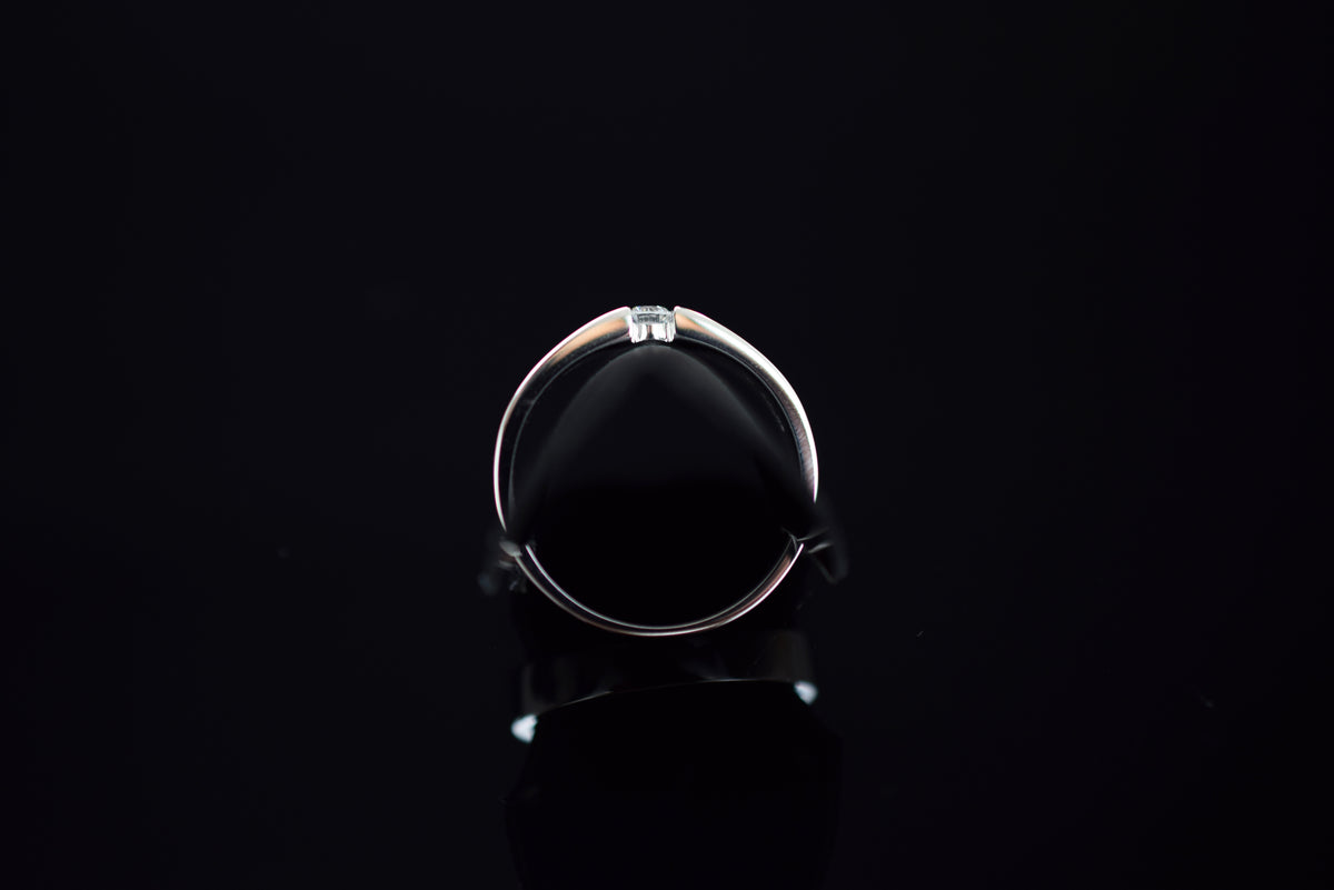 Diamantring aus 585er Weißgold - ca. 0.10 ct. - Ringgröße 54