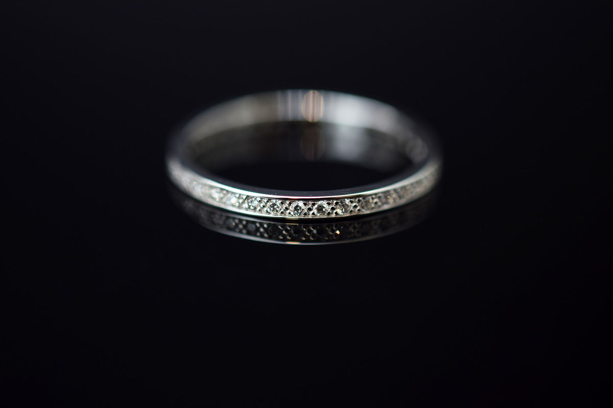 Bella Luce Memoire Diamantring aus 585er Weißgold - 0.20 ct. - Ringgröße 54