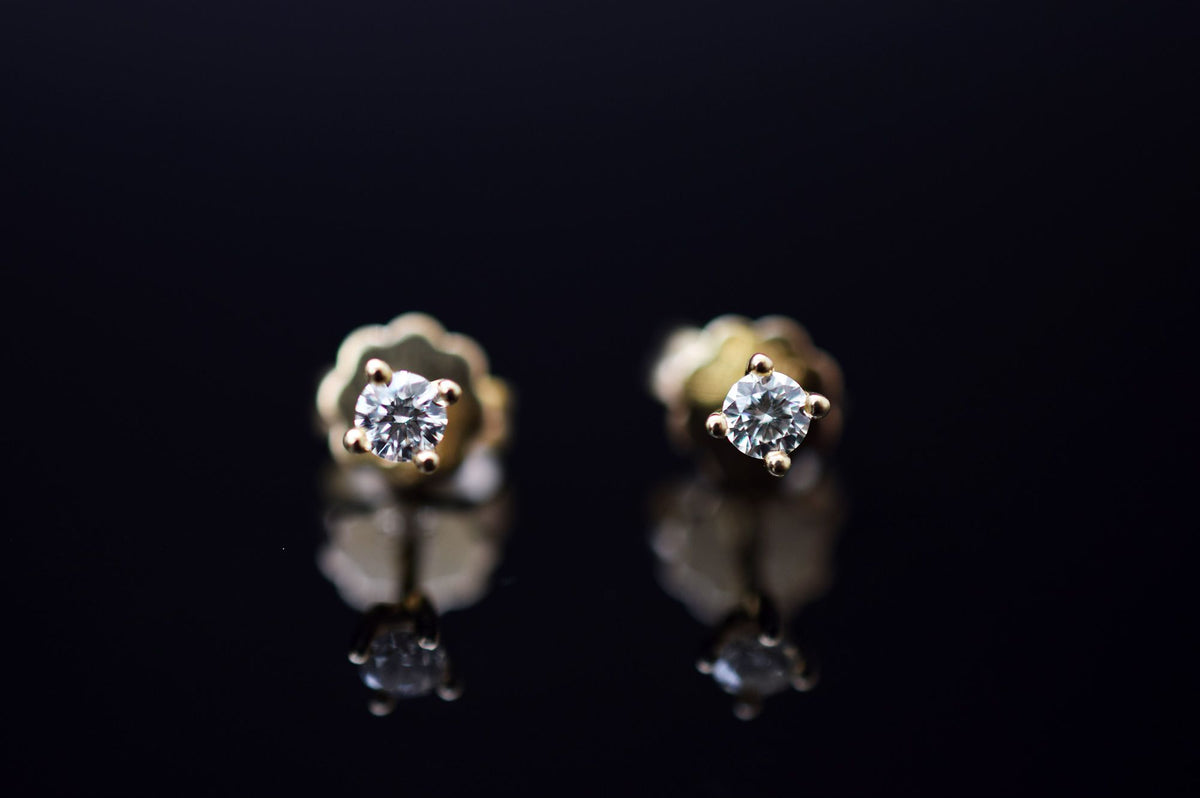 Ohrstecker 585er Gelbgold - 0.18ct.