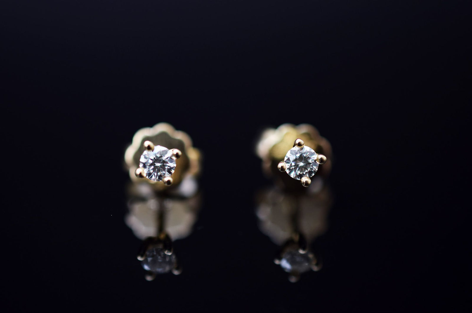 Ohrstecker 585er Gelbgold - 0.18ct.