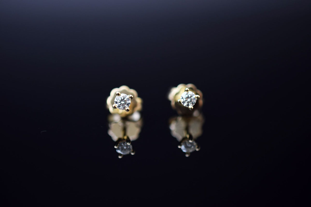 Ohrstecker 585er Gelbgold - 0.18ct.