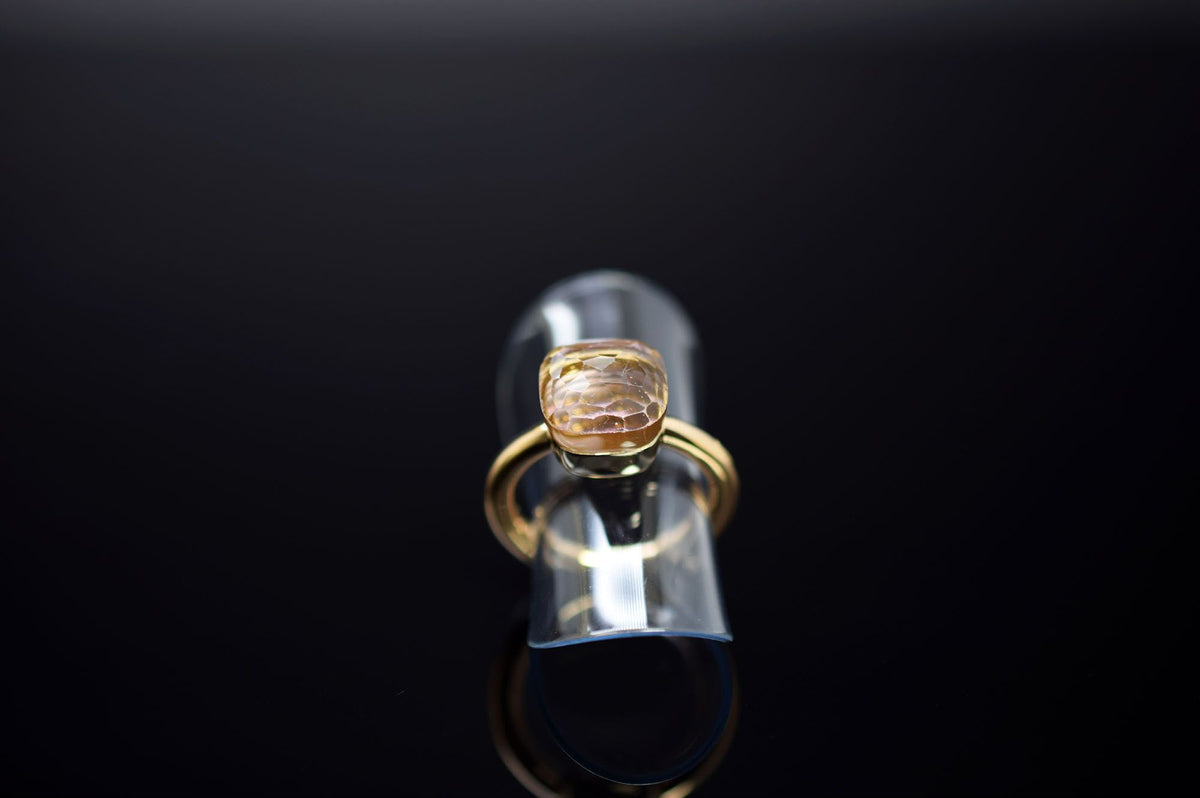 Pomellato Ring Nudo Classic - 18kt. Rosègold - Topas - Ringgröße 47