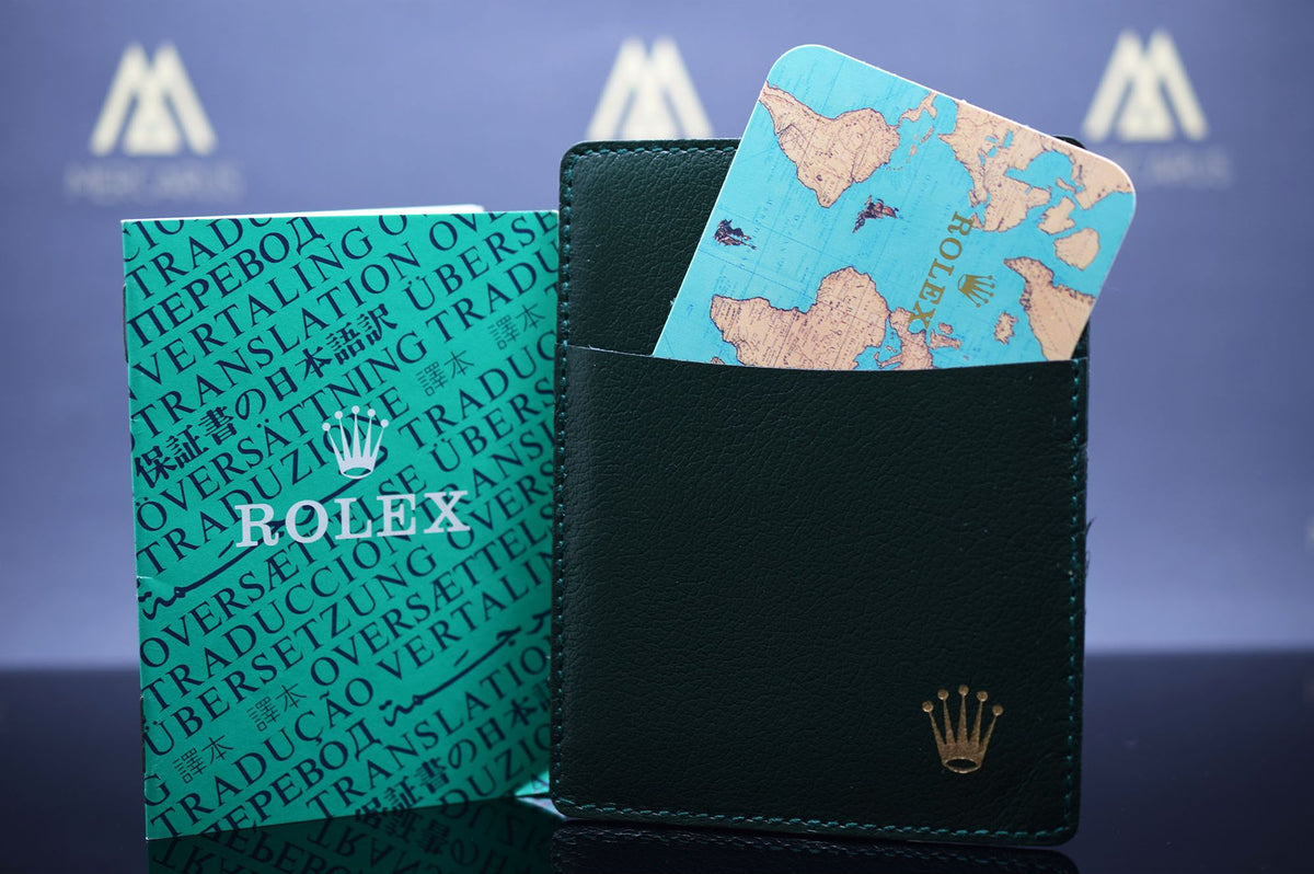 Rolex Kalender mit Lederetui &amp; Garantieübersetzung - Jahr 1997/1998