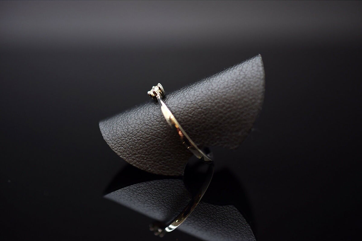 Solitär Verlobungsring aus 585er Weißgold - ca. 0.09 ct. - Ringgröße 52