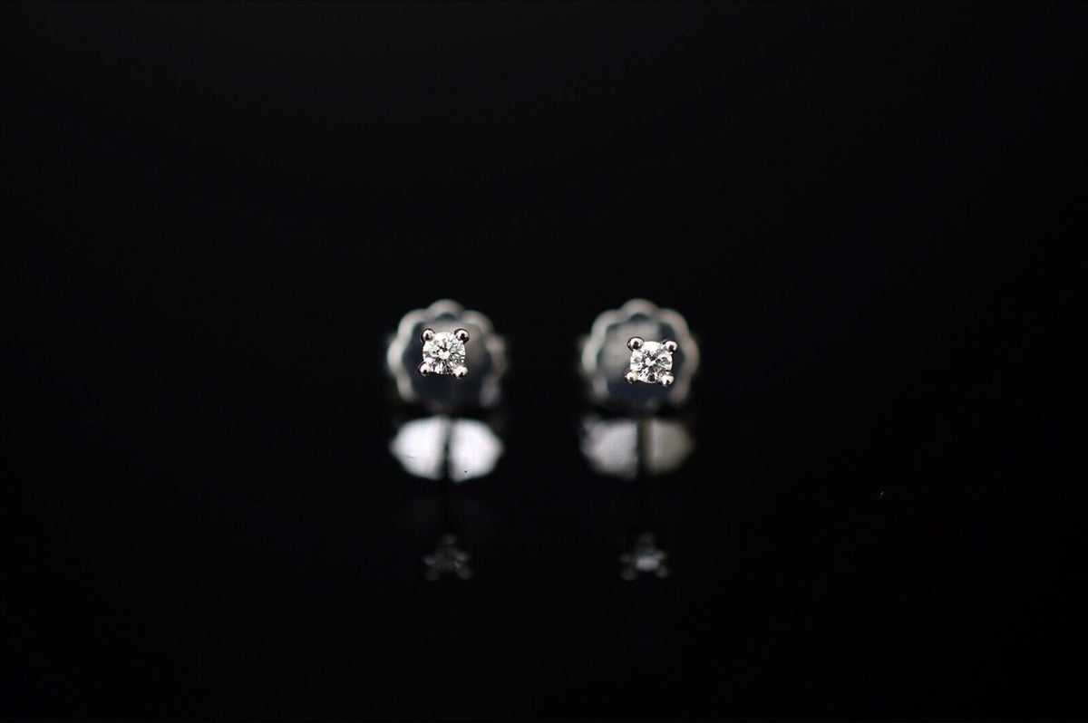 Ohrstecker 585er Weißgold - 0.08ct.