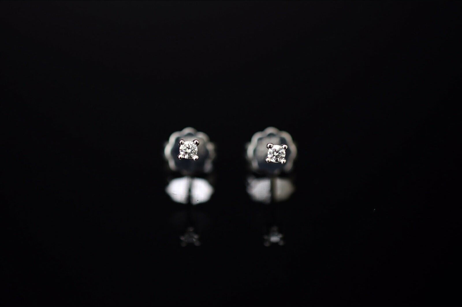 Ohrstecker 585er Weißgold - 0.08ct.