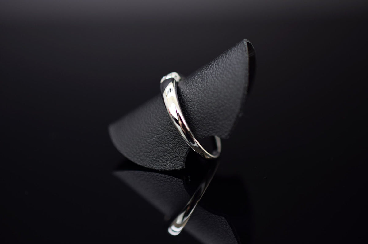 Solitär Verlobungsring aus 585er Weißgold - ca. 0.17 ct. - Ringgröße 52