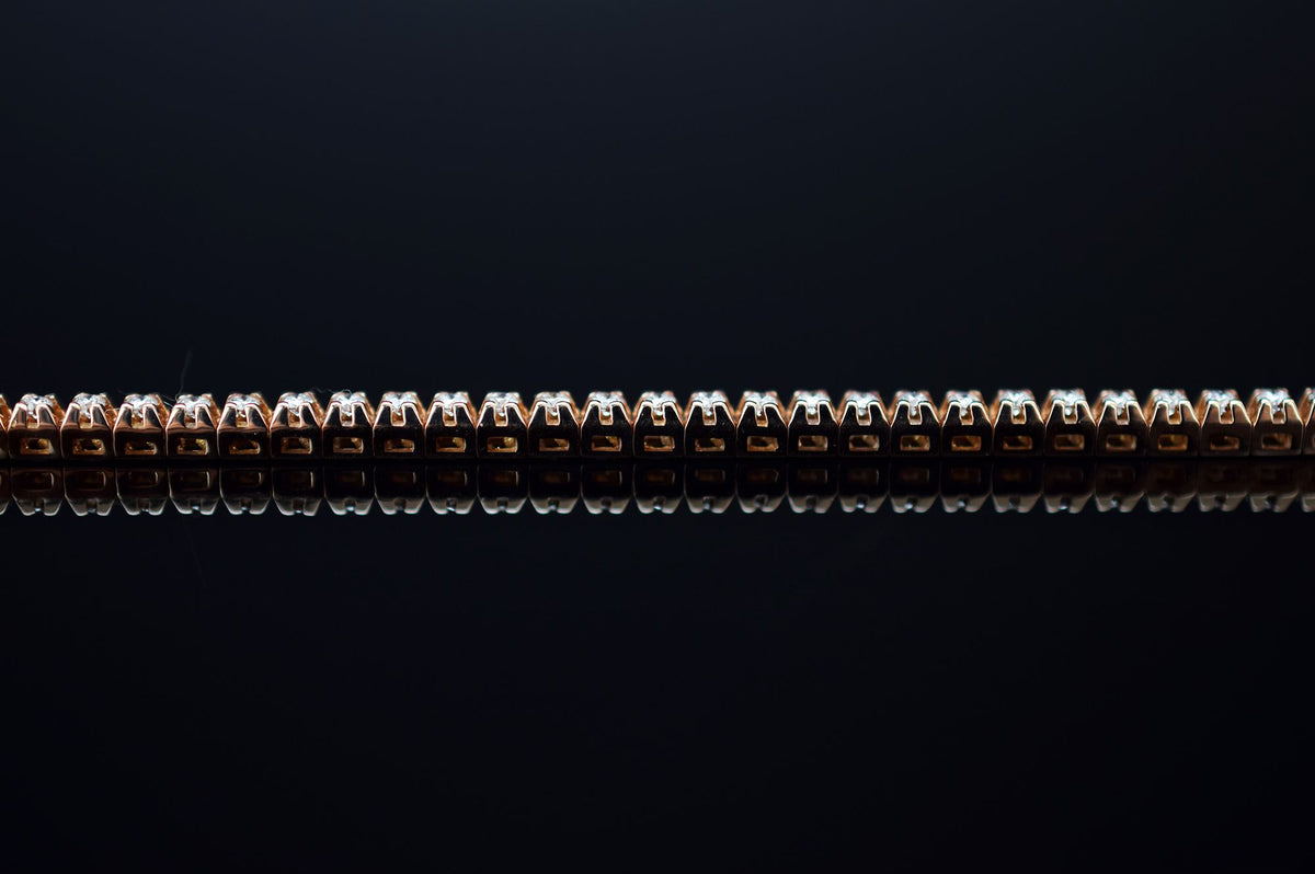 Tennisarmband - 585er Rosègold - 0.70 ct.