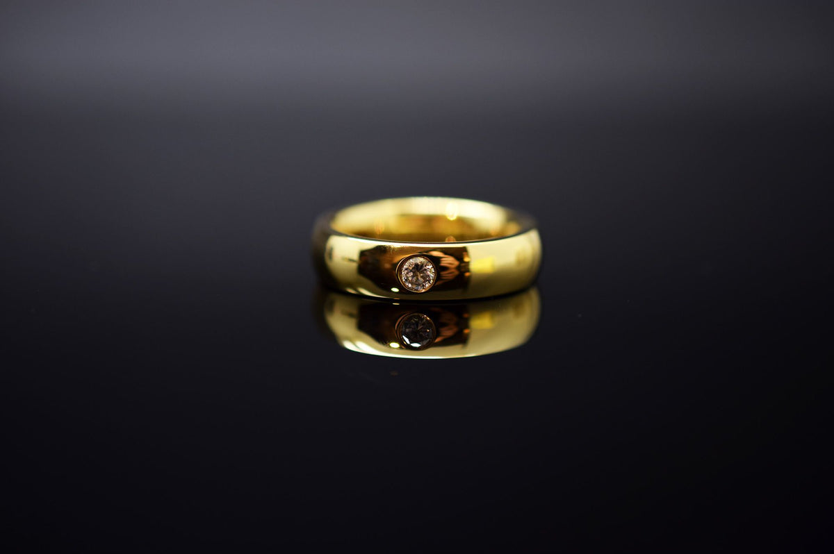 Trauringe - 585er Gelbgold - 0.14 ct. Diamant - Modell M015