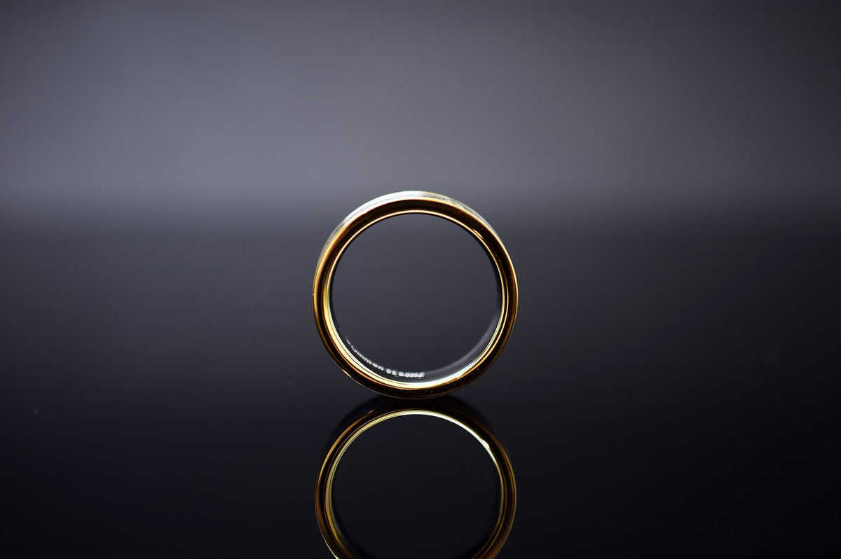 Trauringe - 585er Weiß- und Gelbgold - 0.035 ct. Diamant - Modell M008