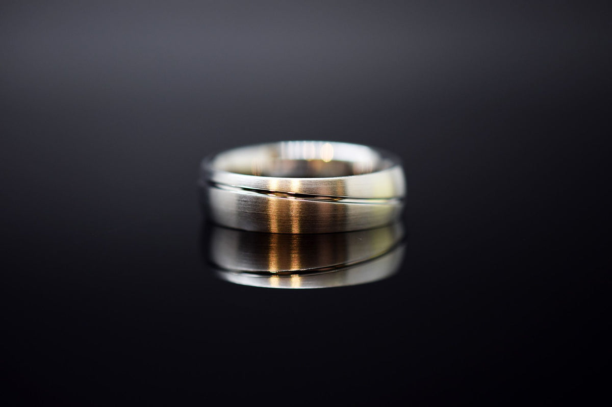 Trauringe - 585er Weißgold - 0.045 ct. Diamant - Modell M006